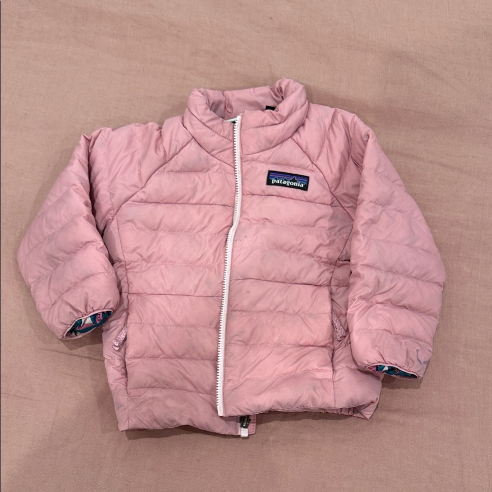 Patagonia Kids Light Pink Puffer Coat size 12-18 months